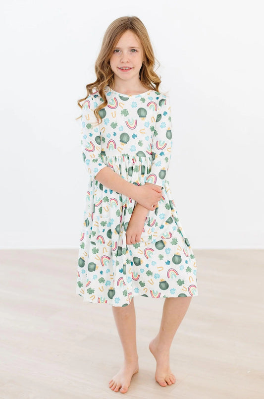 Mila and Rose  LUCK OF THE IRISH POCKET TWIRL DRESS